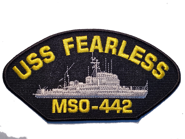 USS Fearless MSO-442 Ship Patch - Great Color - Veteran Owned Business - HATNPATCH