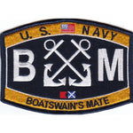 USN NAVY BM BOATSWAIN'S MATE MOS RATING PATCH SAILOR VETERAN - HATNPATCH