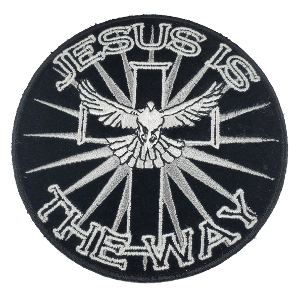 Jesus is The Way w/ Dove and Cross Patch - Veteran Owned Business - HATNPATCH