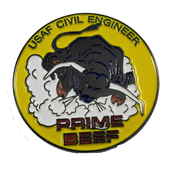 USAF Prime Beef Pin - Veteran Owned Business - HATNPATCH