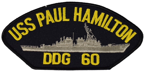 USS PAUL HAMILTON DDG-60 SHIP PATCH - GREAT COLOR - Veteran Owned Business - HATNPATCH