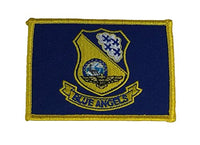 UNITED STATES NAVY BLUE ANGELS FLAG Patch - Color - Veteran Owned Business - HATNPATCH