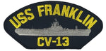 USS FRANKLIN CV-13 PATCH USN NAVY SHIP BIG BEN ESSEX CLASS AIRCRAFT CARRIER - HATNPATCH