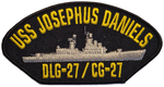 USS JOSEPHUS Daniels DLG-27/CG-27 Ship Patch - Great Color - Veteran Owned Business - HATNPATCH