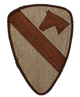 US ARMY FIRST 1ST CAVALRY CAV DIVISION PATCH REGULATION SIZE DESERT TAN - HATNPATCH