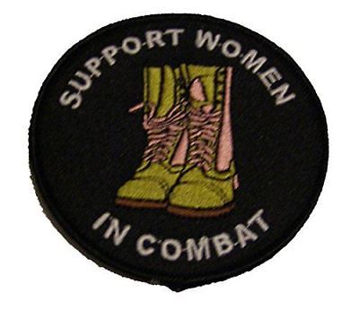 SUPPORT WOMEN IN COMBAT PATCH FEMALE MILITARY ARMY NAVY AIR FORCE MARINE VETERAN - HATNPATCH