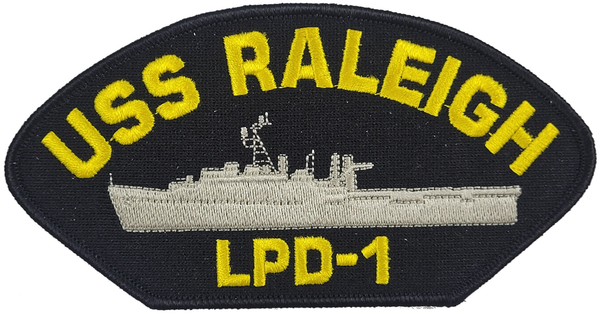 USS RALEIGH LPD-1 SHIP PATCH - GREAT COLOR - Veteran Owned Business - HATNPATCH