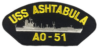 USS ASHTABULA AO-51 SHIP PATCH - GREAT COLOR - Veteran Owned Business - HATNPATCH