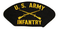 U.S. Army Infantry with cross rifles Patch - Veteran Owned Business - HATNPATCH