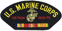 U.S. MARINE CORPS VIETNAM VETERAN W/ COMBAT ACTION RIBBON PATCH - Multi-colored - Veteran Owned Business - HATNPATCH