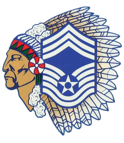 MSGT Air Force Chief (Indian Head) Decal - HATNPATCH