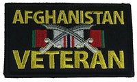 AFGHANISTAN VETERAN WITH RIBBONS 2 PIECE PATCH - HATNPATCH