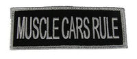 MUSCLE CARS RULE PATCH HIGH PERFORMANCE AUTO V8 ENGINE CLASSIC ENTHUSIAST - HATNPATCH