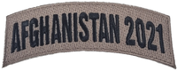 Afghanistan 2021 TAB Desert ACU TAN Rocker Patch - Veteran Family-Owned Business. - HATNPATCH