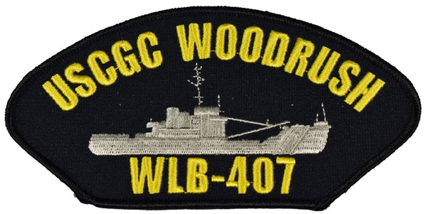 USCGC WOODRUSH WLB-407 SHIP PATCH - GREAT COLOR - HATNPATCH
