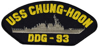 USS CHUNG-HOON DDG-93 SHIP PATCH - GREAT COLOR - Veteran Owned Business - HATNPATCH