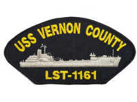 USS Vernon County LST-1161 Ship Patch - Great Color - Veteran Owned Business - HATNPATCH