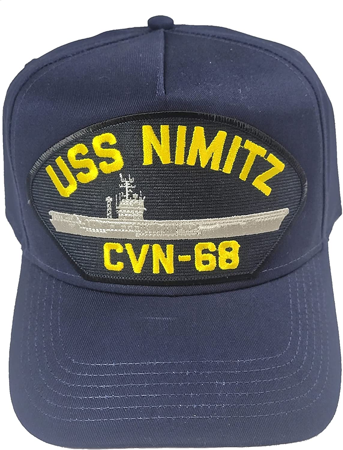 USS Nimitz CVN-68 Ship HAT. Navy Blue. Veteran Family-Owned