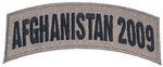 Afghanistan 2009 TAB Desert ACU TAN Rocker Patch - Veteran Family-Owned Business. - HATNPATCH