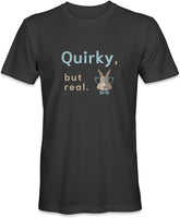 Quirky, but Real. Geeky-but-Cool Rabbit Black T-Shirt - Veteran Owned Business - HATNPATCH