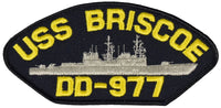 USS BRISCOE DD-977 SHIP PATCH - GREAT COLOR - Veteran Owned Business - HATNPATCH