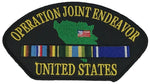 OPERATION JOINT ENDEAVOR W/ SERVICE RIBBONS PATCH - HATNPATCH