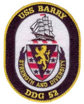 USS BARRY DDG-52 OVAL PATCH - HATNPATCH