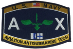 USN NAVY AX AVIATION ANTI SUBMARINE TECHNICIAN MOS RATING PATCH SAILOR VETERAN - HATNPATCH