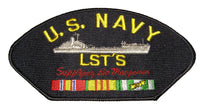 U.S. NAVY LST'S "Supplying the Manpower" with ribbons Patch - Veteran Owned Business - HATNPATCH