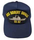 USS ROBERT SMALLS CG-62 Ship Hat - Navy Blue Golf - Veteran Owned Business - HATNPATCH
