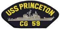 USS PRINCETON CG-59 SHIP PATCH - GREAT COLOR - Veteran Owned Business - HATNPATCH