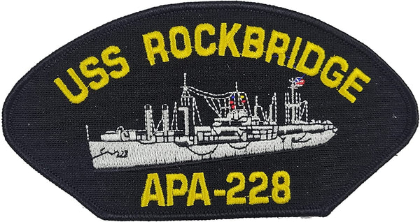 USS ROCKBRIDGE APA-228 SHIP PATCH - GREAT COLOR - Veteran Owned Business - HATNPATCH