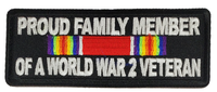 Proud Family Member of a World War 2 Veteran Patch - HATNPATCH