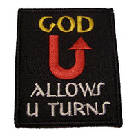 GOD ALLOWS U TURNS RELIGIOUS PATCH - Veteran Owned Business - HATNPATCH