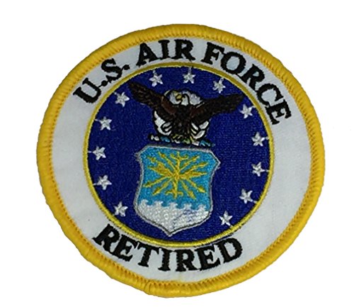 RETIRED UNITED STATES AIR FORCE LOGO Patch - Color - Veteran Owned Business. - HATNPATCH