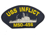 USS INFLICT MSO-456 Ship Patch - Great Color - Veteran Owned Business - HATNPATCH