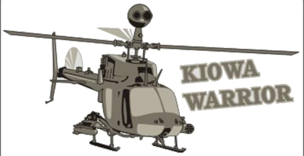 Kiowa Warrior Helicopter Decal - HATNPATCH