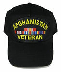 AFGHANISTAN VETERAN W/ CAMPAIGN RIBBONS HAT CAP OEF OPERATION ENDURING FREEDOM - HATNPATCH