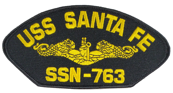USS SANTA FE SSN-763 (Gold Dolphin) PATCH - GREAT COLOR - Veteran Owned Business - HATNPATCH