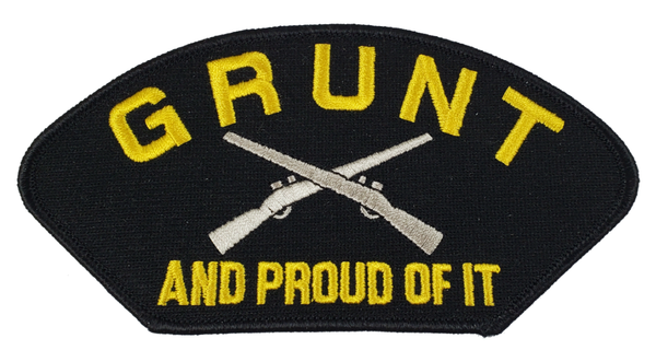 GRUNT "AND PROUD OF IT" PATCH - Veteran Owned Business - HATNPATCH