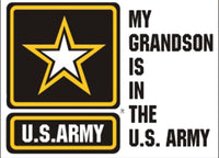 My Grandson is in the Army (Star Logo) Decal - HATNPATCH