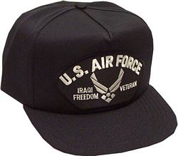 US AIR FORCE IRAQI FREEDOM VET HAT - HATNPATCH