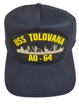 USS TOLOVANA AO-64 Ship HAT - Navy Blue - Veteran Owned Business - HATNPATCH