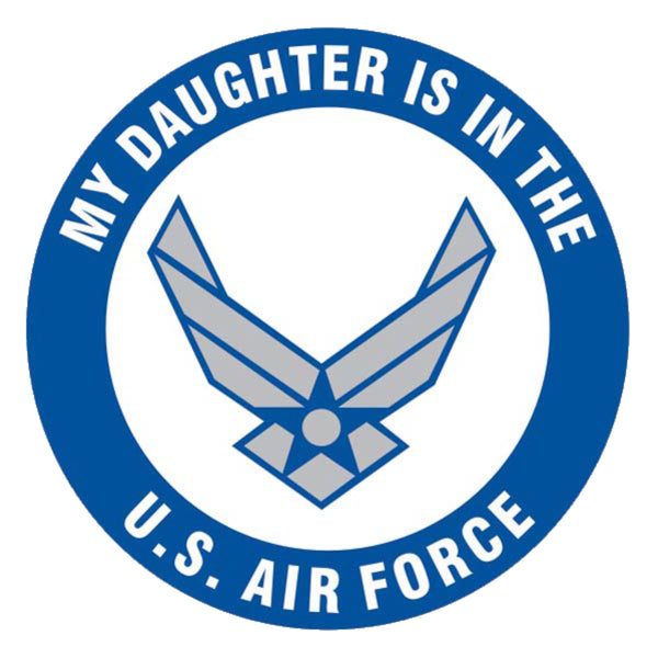 My Daughter is in the Air Force New Logo Decal - HATNPATCH