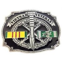 VIETNAM VETERAN - Cast Belt Buckle - HATNPATCH