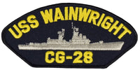 USS WAINWRIGHT CG-28 SHIP PATCH - GREAT COLOR - Veteran Owned Business - HATNPATCH