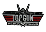 TOP GUN U.S. NAVY AVIATION Patch - Red/White/Black - Veteran Owned Business - HATNPATCH