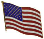 WAVY US FLAG HAT PIN - HATNPATCH