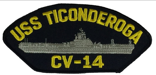 USS TICONDEROGA CV-14 PATCH - HATNPATCH