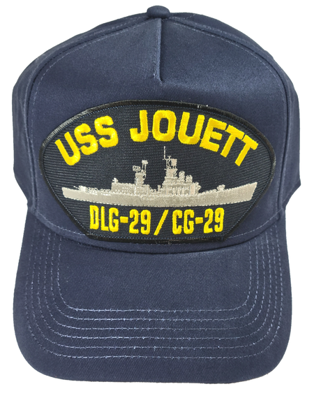 USS JOUETT DLG-29/CG-29 Ship HAT - Navy Blue - Veteran Owned Business - HATNPATCH